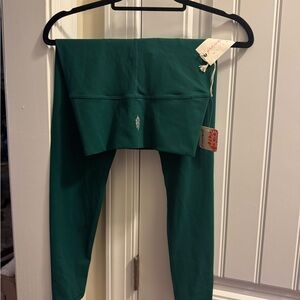 Free People/hatch maternity green Leggings